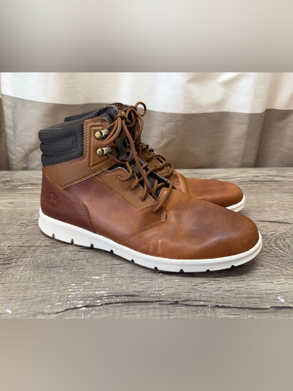 Timberland Graydon Hoverlite Sneaker Boots Brown Leather Men's size 10.5